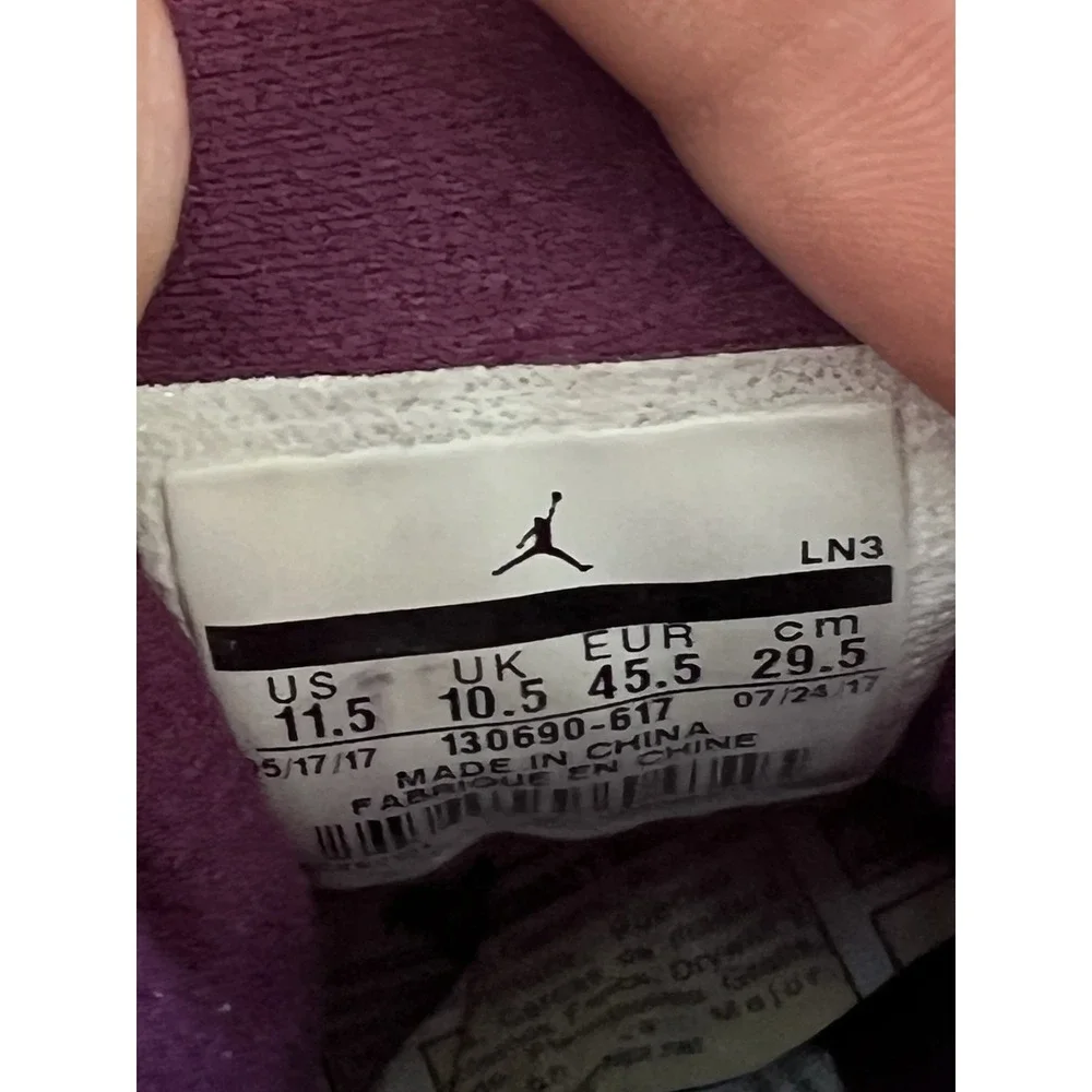 Jordan Shoes Men Size 11.5 Air Jordan 12 Retro Bordeaux 2017 Burgundy High Top